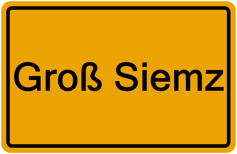 Handelsregisterauszug Groß Siemz